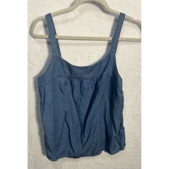 GAP Tops - Gap Denim Women's‎ Tank Top Shirt Sleeveless Babydoll Loose Fit Medium Med M